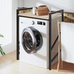 Wasmachine rek - Droger stapelaar - Ruimtebesparing keuken - 3 Hoogtes verstelbaar - 61 x 71 x 104 cm - Wit — thumbnail 5