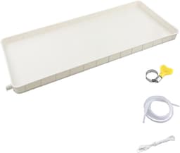Lekbak Airco - Condensbak Opvangbak - Waterschade Voorkomen - Inclusief Afvoerslang - Voor Units < 83cm - Wit — thumbnail 1