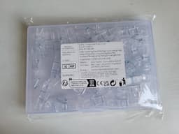 Hangende clips 50 stuks - Transparante wasknijpers en mini-klemmen voor fotos en lichtsnoeren — thumbnail 3