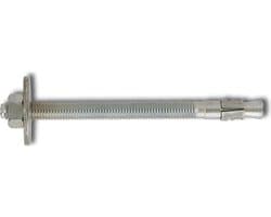 Keilbouten - Ankerbouten Set - Constructie Bevestiging - Grote Schijf Goedkeuring - M12 236 mm - Blauw Verzinkt