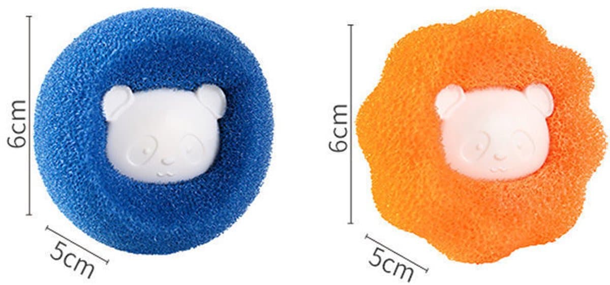 Herbruikbare droogballen — Verzachten de was op natuurlijke wijze, verkorten de droogtijd en voorkomen statische elektriciteit. Niet-giftige, milieuvriendelijke wasballen — 10-pack (5 rood, 5 blauw) — afbeelding 1