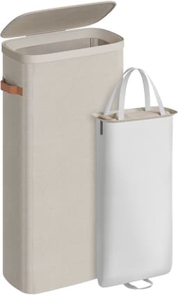 SONGMICS - Wasmand - Wasmand met Deksel en Handgrepen - 65 L Capaciteit - Voor Slaapkamer of Badkamer — thumbnail 2
