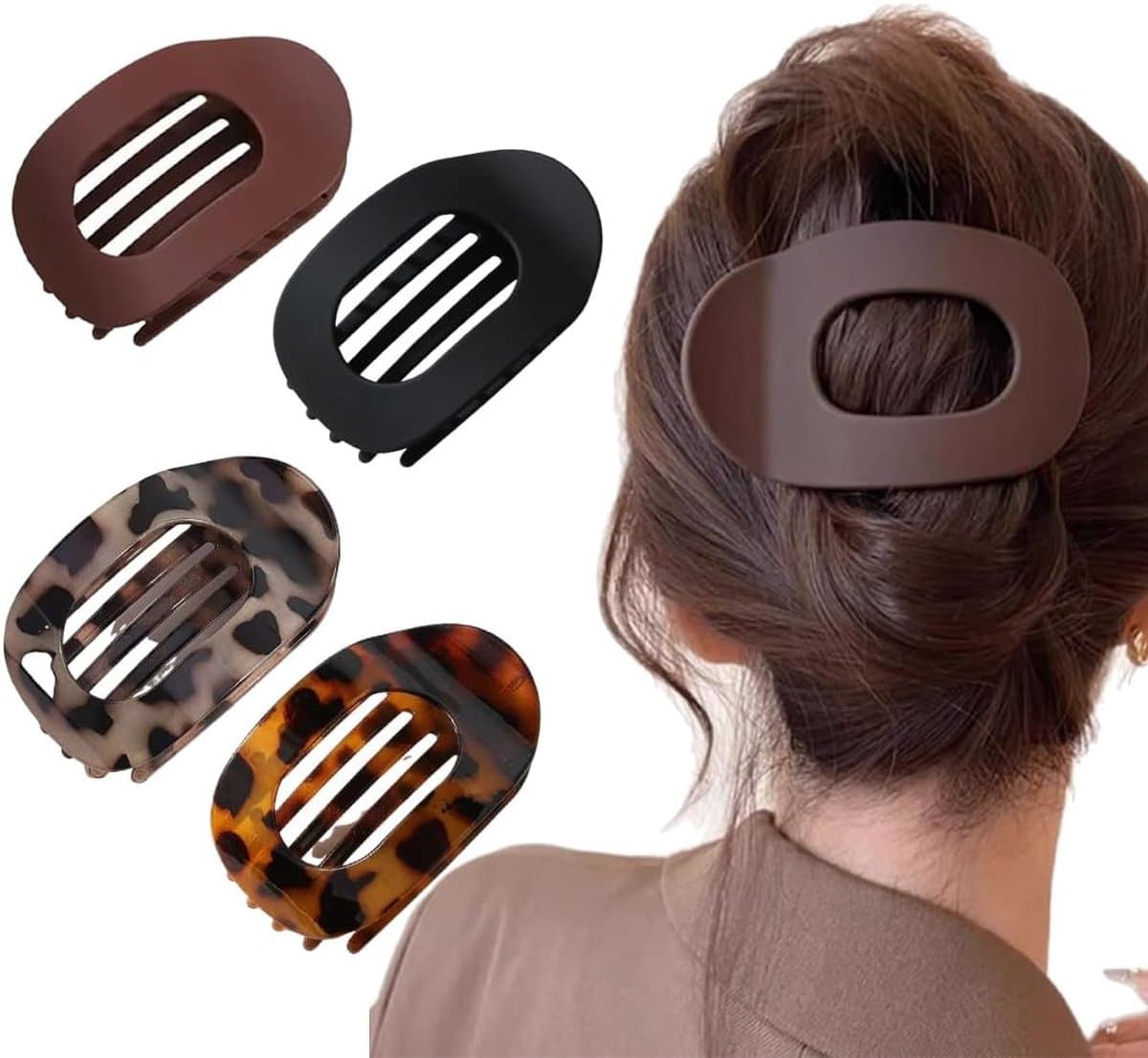 4 stuks Luxe Antislip Haarspeldenset voor Dames - Stevige Klemmen voor Alle Haartypes — afbeelding 1