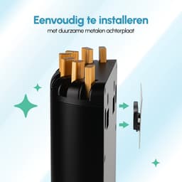 Premium Wanddroogrek inklapbaar - Wasrek Hangend Droogrek - Wasrek muur - Hangdroogrek - Zwart - 6 Meter Drooglengte — thumbnail 2