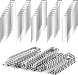 Allecto plus - Tuinharingen van Verzinkt Staal, 50 Stuks - Bestand tegen Roest, voor Onkruiddoeken, Bevestigingsharden — thumbnail 1
