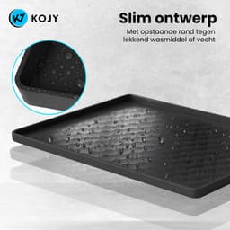 KOJY Anti-slip Wasmachine Dempers Topmat – Wasmachine Verhoger - Trillingsdempend & Kraswerend – Zwart – Voor Wasmachine en Droger — thumbnail 3