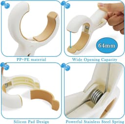 8pcs Strandstoel Clips - Strand Handdoek Clips voor Ligstoelen - Zware Kunststof Klemmen om je Handdoek op zijn Plaats te Houden — thumbnail 5