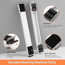 PromoHome Universeel Wasmachineframe - Verstelbare Antislip Basis — thumbnail 5