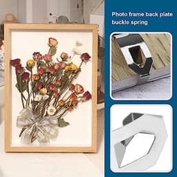 12 Stuks Foto Frame Clips Hangers voor Kunstwerken - Metalen Lente Bevestigingsclips - 26x12mm - Zilver — thumbnail 2