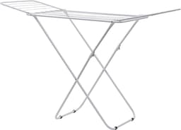 Vloerdroogrek, binnen en buiten installatie-vrij dekbed opbergrek voor tuin, balkon en kamer-Wit-120*46*79cm — thumbnail 1