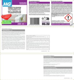 HG zweetvlekkenverwijderaar 250ml — thumbnail 2