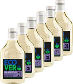 Ecover - Vloeibaar Donker Wasmiddel - Voordeelverpakking 6 x 1.43 L - 186 wasbeurten - Kleurbescherming & Pluisverwijdering - Plantaardig & Biologisch afbreekbaar — thumbnail 1