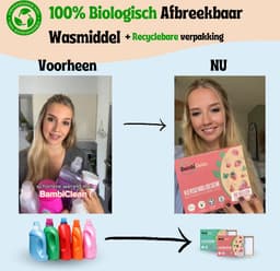 BambiClean Wasstrips Lentedroom - 120 wasbeurten - Milieuvriendelijke Wasmiddeldoekjes - Wasmiddel Strips — thumbnail 5