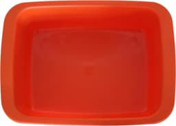 oranje wasbak van Macchiavelli. Kunststof kom met een inhoud van 10 liter. Multifunctioneel dienblad meet 42 x 31 x 15,5 cm — thumbnail 4