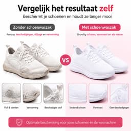 Schoenwaszak - 2 Stuks- Waszak voor schoenen - Herbruikbaar - Wasmachine&Droger - voor Sneakers en Tennisschoenen - Pink — thumbnail 4