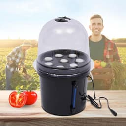 Kweekschaal, 5L 8 gaten Aeroponische vermeerderingsset mini kweekbak planten Aeroponic hydrocultuur zaailing kloonsysteem — thumbnail 2