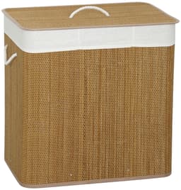 Wasmand 60x40x60cm Bruin Bamboe Wasmand Opbergmand Speelgoedmand Stevig en duurzaam Praktisch en mooi Eenvoudig schoon te maken Geschikt voor slaapkamer en badkamer — thumbnail 1