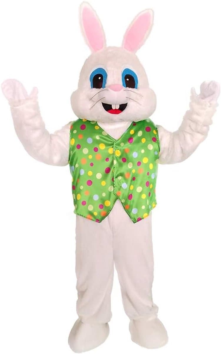Pluche Bugs Konijn Kostuum Konijn Kostuum Dier Hoofd Masker Halloween Konijn Mascotte Kostuum — afbeelding 1