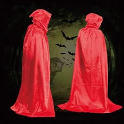 Mantel Met Kap, Tovenaar Van De Duivel, Tovenaar, Goochelaar Halloween, Kerstkostuum, Middeleeuwse Mantel Met Kap B-xl — thumbnail 3