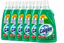 Calgon Hygiene+ Gel - Wasmachinereiniger & Ontkalker voor de wasmachine - 6 x 1,5L - Voordeelverpakking — thumbnail 1