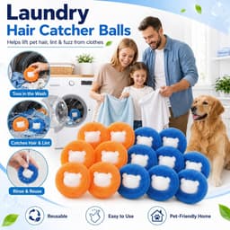 Haarballen voor de wasmachine - Herbruikbaar - Verwijdert dierenharen - Effectief voor kleding - ShopVlot — thumbnail 4