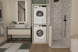 Candy GDL 8N2B-S, Warmtepomp, 8kg , GlasDoor, Eco Wit, XL deur opening - Condensbak — thumbnail 4