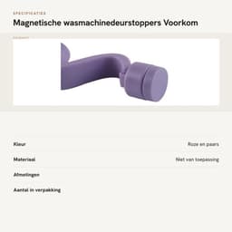 Dailygoods- Wasmachinedeurstoppers - Magnetische Deurbuffer - Deurvastzetter — thumbnail 3