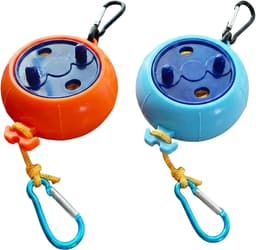 2 stuks uittrekbare waslijn, waslijn camping, waslijn reizen, compacte drooglijn voor outdoor-activiteiten, verstelbaar tot 10 meter, met robuuste ABS-behuizing — thumbnail 1