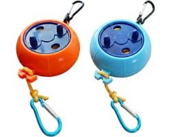2 stuks uittrekbare waslijn, waslijn camping, waslijn reizen, compacte drooglijn voor outdoor-activiteiten, verstelbaar tot 10 meter, met robuuste ABS-behuizing