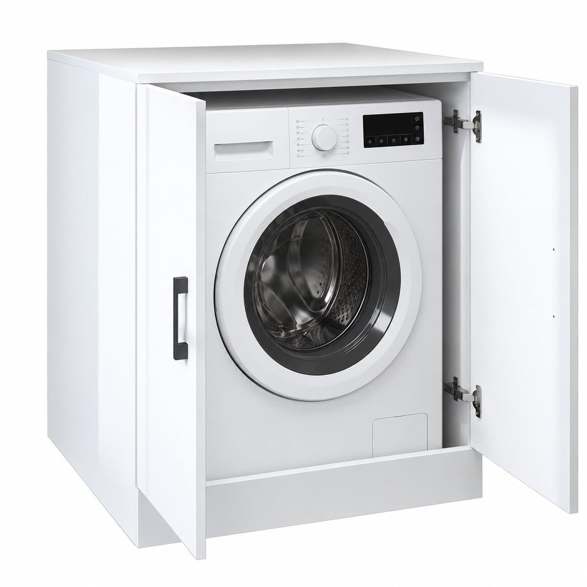 Roomart ATLANTIC-II Wasmachine Ombouwkast 70x90 cm - Onderkast - Wit — afbeelding 1