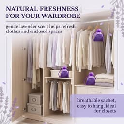 Geurzakjes met lavendel voor kast en opslag, natuurlijke kamergeur voor wasgoed en kleding — thumbnail 5