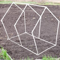 Sawysine 102 stuks doe-het-zelf PVC-projectenset inbegrepen 60 stuks 60 stuks 61 cm PVC-buis en 42 aansluitpijpfittingen voor lente, huis, kas, tuin, boerderij, werkplaats, zomer (wit, 7,9 cm) — thumbnail 3