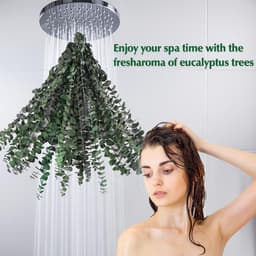 Gedroogde eucalyptusbundel, 45,7 cm, natuurlijke groene eucalyptusplant, echte eucalyptusstengels, eucalyptustakken, douche, eucalyptus, hangende geconserveerde eucalyptus voor bloemstuk — thumbnail 4