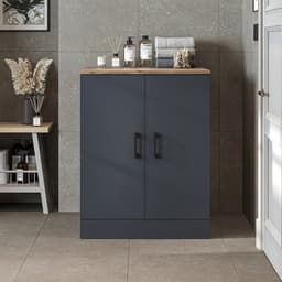 Roomart ATLANTIC-II Wasmachine Ombouwkast 70x90 cm - Onderkast - Antraciet Eiken — thumbnail 5
