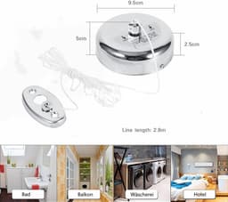 Waslijn Outdoor Koord, Rvs Intrekbare Waslijn voor Opknoping Drogen Douche Badkamer Wasserij Hotel Outdoor 2.8M — thumbnail 3