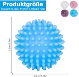 Set van 12 Herbruikbare Drogerballen voor Kleding — thumbnail 4