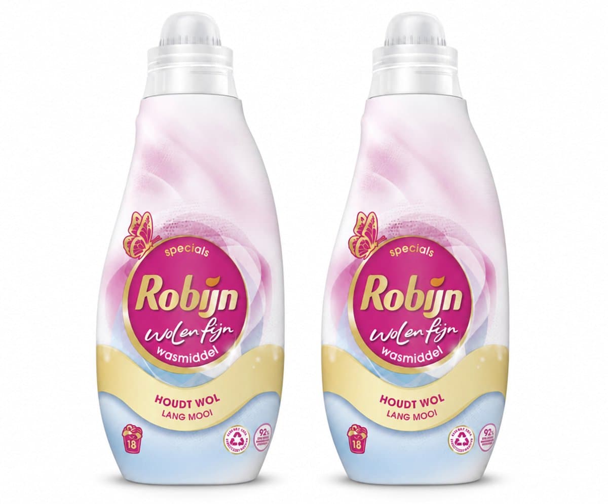 2 x Robijn Specials - Wol & Fijn - Vloeibaar Wasmiddel - 18 Wasbeurten - Bulkverpakking - 2 stuks — afbeelding 1