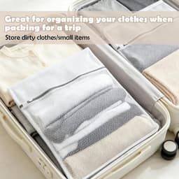 Set van 12 Grote Waszakken 50 x 60 cm, Wasnet voor Wasmachine met Rits, Ideaal voor Jassen, Dekbedden en Reisopslag — thumbnail 4
