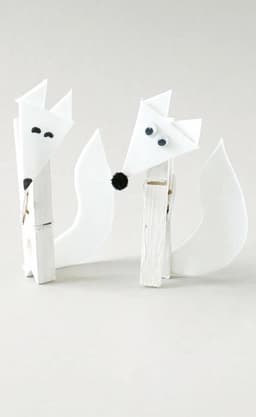 Stevige witte houten mini-wasknijpers 3,5 cm - 100 stuks voor knutselen — thumbnail 2