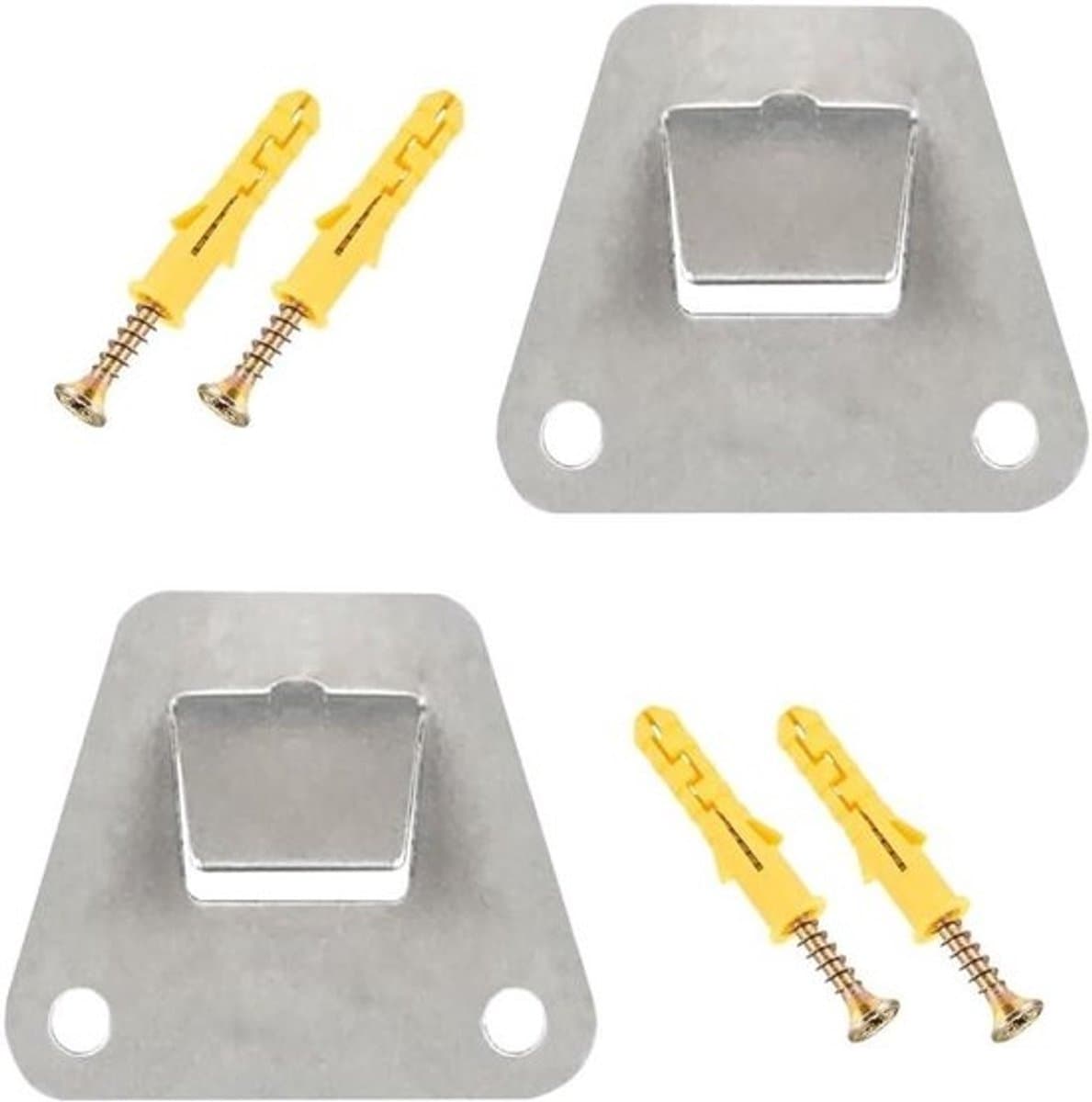 Montagebeugel voor ventilatoren - Muurbevestiging, 2 stuks - Verborgen steunbeugels met schroeven - Zware bevestigingsdelen voor afzuigkappen - Oscillatiefilters - Stevige bevestigingsoplossing — afbeelding 1