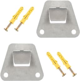 Montagebeugel voor ventilatoren - Muurbevestiging, 2 stuks - Verborgen steunbeugels met schroeven - Zware bevestigingsdelen voor afzuigkappen - Oscillatiefilters - Stevige bevestigingsoplossing — thumbnail 1