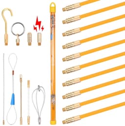 5 m Retractable Kabeltrekhulp met 10 Stangen — thumbnail 1