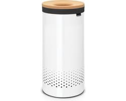 Brabantia Wasmand - met Deksel - 35 l - White / Kurken deksel — afbeelding 1
