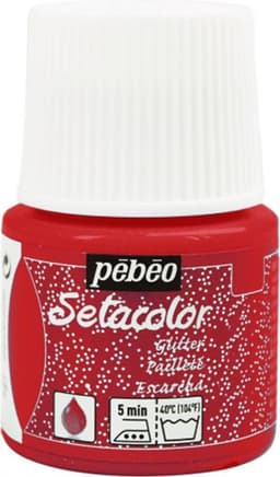 Pébéo Setacolor Glitter Rode Textielverf - 45ml textielverf voor lichte stoffen — thumbnail 5