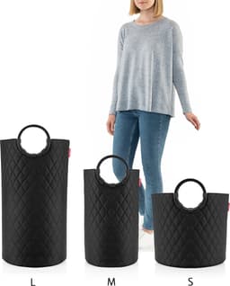 Reisenthel Loophome S Opbergmand - 35 L - Frame Rhombus Zwart — thumbnail 2