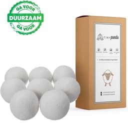 Tiny Panda - Wasbollen - Droger Ballen XL 8 stuks – Zero waste Dryer Balls - Duurzaam – Wasverzachter – Herbruikbare Drogerballen – Droogt de was sneller — thumbnail 1