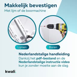 kwali.® Waslijn Uittrekbaar - Waslijndraad met stalen kern - Wasdraad - Wasrek alternatief - Roldrooglijn - Uittrekbare Waslijn - 8,8 m drooglengte — thumbnail 2