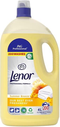 Lenor - Wasverzachter Professional Linen Care - Ultra Zomerfris - 4 liter - 200 wasbeurten — thumbnail 2