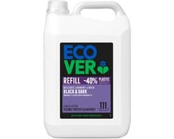 Ecover - Vloeibaar Donker Wasmiddel - Grootverpakking 5 L - Kleurbescherming & Pluisverwijdering - Plantaardig & Biologisch afbreekbaar - Fles van gerecycled plastic