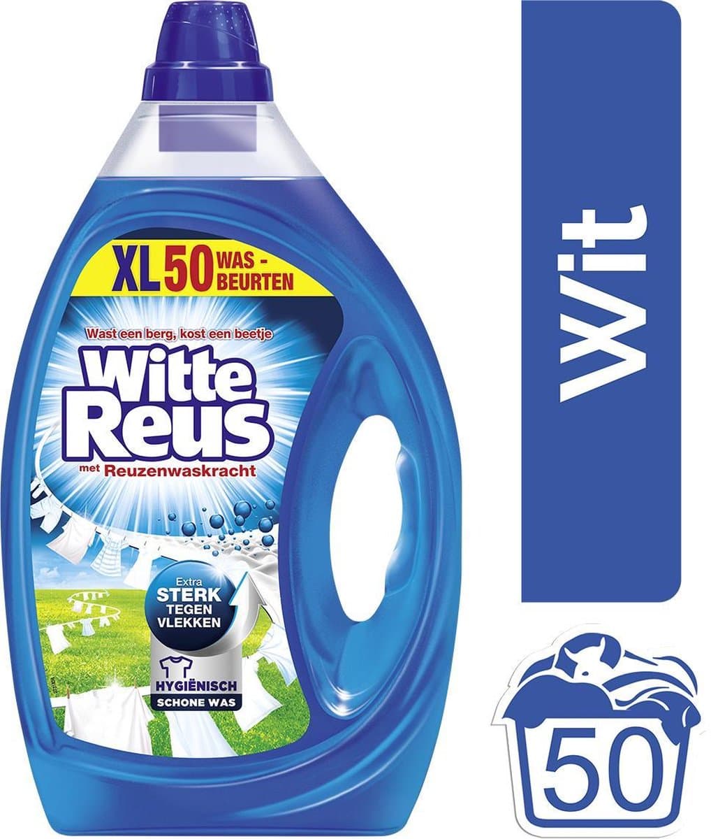 Witte Reus Gel Wasmiddel - Vloeibaar - 50 wasbeurten — afbeelding 1